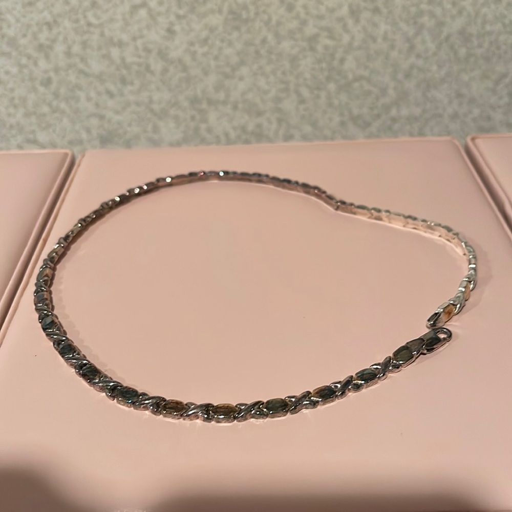 Sterling silver necklace 8 1/4 in in length